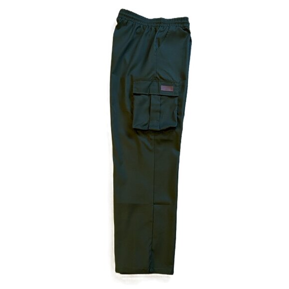 (NEW) Lightweight Elastic Waist Cargo Pants in Forest Green (34) - Picture 5 of 5